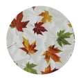 thumbnail image 4 of HAOXIT Autumn Maple Leaves with Elastic Edge, Round Table Cloth Thanksgiving Fall Leaf Washable Reusable Table Cover for Kitchen Dining Party Picnic 46-50, 4 of 8