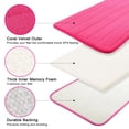 thumbnail image 4 of PiccoCasa Home Memory Foam Non-slip Washable Warm Toilet Pads Mats Rug 2 in 1 Hot Pink, 4 of 6