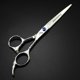 thumbnail image 4 of Tijeras de peluquería profesionales de 15 cm (6 pulgadas) de acero inoxidable con mango ergonómico., 4 of 5