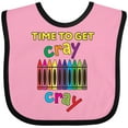 thumbnail image 3 of Inktastic Time to Get Cray Cray Crayons Humor Boys or Girls Baby Bib, 3 of 4