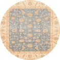 thumbnail image 1 of Ahgly Company Indoor Round Abstract Khaki Gold Oriental Area Rugs, 8' Round, 1 of 6