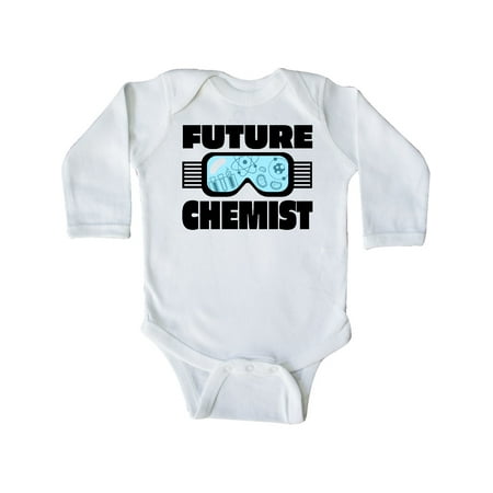 

Inktastic Future Chemist Goggles Gift Baby Boy or Baby Girl Long Sleeve Bodysuit