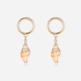 thumbnail image 4 of Pendientes de moda para mujer y niña, accesorio de joyería con decoración de concha, 4 of 8