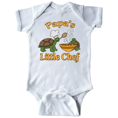 

Inktastic Papa s Little Chef with Cute Turtles Gift Baby Boy or Baby Girl Bodysuit