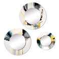 thumbnail image 2 of Designart « Transitional Black Formes V » Animaux Miroir Rond Ensemble de 3 - Ensemble de Miroirs Ronds Noirs Transitionnels pour Bureau Mural, 2 of 5