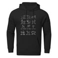 thumbnail image 4 of VBARHMQRT Cropped Sweatshirt Men's Fashion Casual Part Print Hooded Pullover Long Sleeve Drawstring Hooded Sweater Tops, 4 of 4