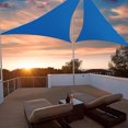 thumbnail image 2 of Yescom 2 Pack 11 Ft 97% UV Block Triangle Sun Shade Sail Canopy Outdoor Patio Awning, 2 of 11