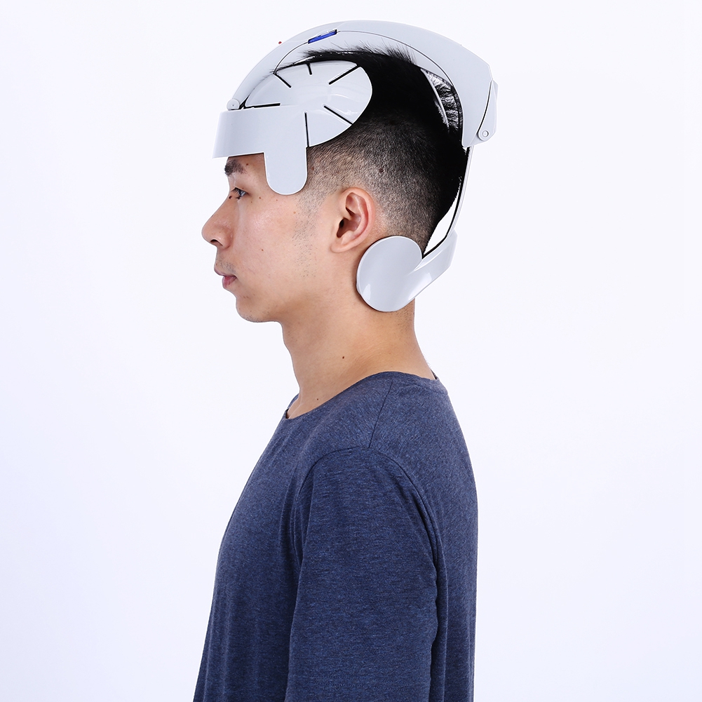 Electric Head Massager, Brain Massage Helmet Scalp Relax Acupuncture