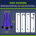 thumbnail image 4 of SupreGear 3/4" Heavy Duty Anti-Slip Rubber Cane Tips, 2-Pack, Puple, 4 of 10
