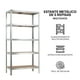 thumbnail image 2 of Rack Estante Metalico Organizador Anaquel Mueble 5 Niveles, 2 of 5