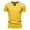 Yellow, variant on Men's Cotton Pocket T-Shirt V Neck Short Sleeved T Shirt Casual Versatile Undershirt