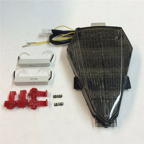 HTT-MOTOR Tail light Brake Signal Turn Signal Smoke Lence Yellow Red LED Light For 2008 2009 2010 2011 2012 2013 YAMAHA YZF-R6