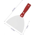thumbnail image 3 of Putty Knife, 2PCS (6"/150mm)Inch Stainless Steel Scraper Tool, Wooden Handle Metal Spackle Knives for Drywall, Decals, Wall Paper, Floor Tile, Patching, Painting, Taping, Scraping Coating, 3 of 7