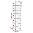 thumbnail image 4 of Paneles de plástico PP transparentes impermeables para zapateros VidaXL, 4 of 7