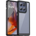 thumbnail image 1 of wonima11 for Motorola Moto Edge 2025 Case, Slim Thin Lightweight Hard PC Crystal Cover Soft Bumper Shockproof Protection Phone Case for Motorola Edge 2025 (Black), 1 of 1