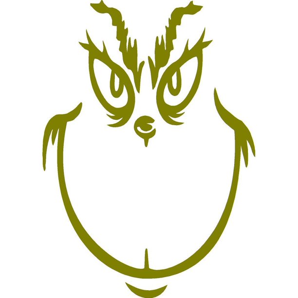 Grinch Wall Decal Dr. Seuss Vinyl Inspirational Quote 20"x15