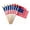 50pcs, variant on USA 4x6 in Wooden Stick Flag - July 4th Decoration, Veteran Party, Grave HandHeld Flag with Safe Golden Spear Top,50/100pcs