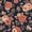 Navy Leopard Floral Pattern, variant on FORMRS Pencil Case with 3 Compartments School Large Capacity Zipper Pen Pouch Stationery Organizer, Cartoon Cow Pattern