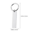 thumbnail image 4 of 5pcs Blank Stainless Steel Key Chain Blank Keychain Blank Key Ring Key Tags For Number Tag, 4 of 8
