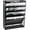 Black, variant on 6-Tier Blue Mesh Desk File Organizer with Hanging Wall Mount, Vertical Desktop Mail and Paper Folder Rack with Bottom Tray