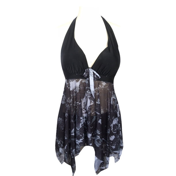 Traje de baño sexy Soidarity 2021 de una pieza Push Up para mujer negro XL