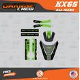 thumbnail image 2 of Kalair GFX Graphics Kit for Kawasaki KX65 (1999-2024) Orange-crew Series, 2 of 5
