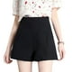 thumbnail image 3 of Mujer Primavera Verano alta cintura elegante Color sólido A-line pantalones cortos sueltos traje de pierna ancha pantalones elásticos delgados Prendas para la parte inferior del cuerpo Negro XS Qarigey AP019243-09, 3 of 6