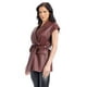 thumbnail image 2 of Chaleco de vinipiel con cinto Roman Fashion /Juvenil, LV001 (Vino) vino M, 2 of 4