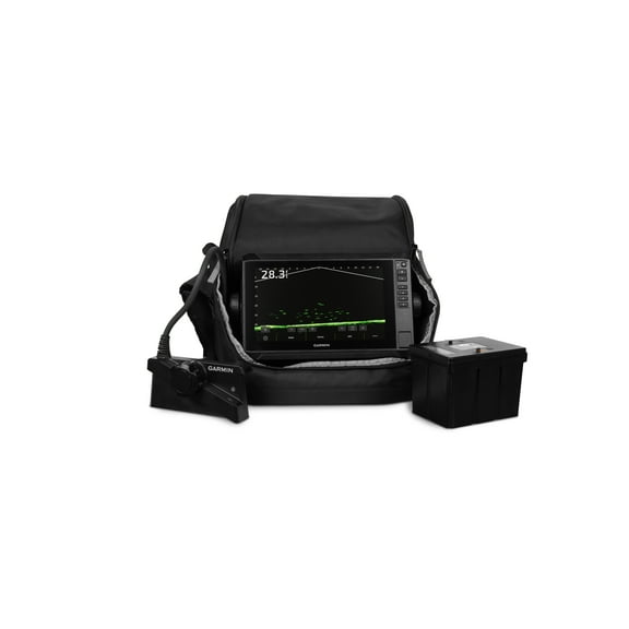 Garmin LiveScope Plus Lithium-ion Ice Fishing Bundle, Includes ECHOMAP UHD2 93sv, LiveScope Plus System & Lithium-ion Battery