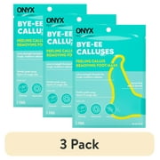 (3 pack) Onyx Professional Extra Strength Callus Removing Booties, Foot Care, One Size, One Pair