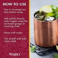 thumbnail image 3 of Wright's Copper and Brass Cream Cleaner - Gently Cleans and Removes Tarnish Without Scratching, 8 Ounce (Pack of 6), 3 of 6