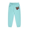 thumbnail image 5 of WOYY Girls Casual Outfits Leopard Heart Print Hoodie Sweatpants Set Kids Clothing Sets, Sizes 2-13, 5 of 5