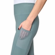 Mondetta Womens Midweight High Waisted Mesh Capri Leggings, Small