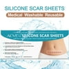 Aliver Waterproof Silicone Scar Sheets 4Pcs Reusable Silicone Scar Remover Professional Removal Sheets