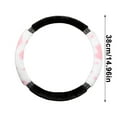 thumbnail image 3 of Winter Fuzzy Steering Wheel Cover for Women - Rhinestone Decor, Elastic, No Inner Ring, Soft Warm Polyester, 3 of 6