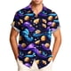 thumbnail image 2 of Ceisia Men's Relaxed Fit Navy Iridescent Wave & Shell Print Hawaiian Shirt Short Sleeve Summer Beach Casual Button Down Shirt (S-5XL) Gifts, 2 of 6