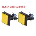 thumbnail image 5 of Uxcell Juego Botón de Presión 50x50 Cuadrado Interruptor de Botón LED de 12V con Microinterruptor Amarillo Paquete de 5, 5 of 5