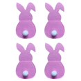 thumbnail image 1 of Cuchillo y tenedor de Pascua, bolsa de cubiertos de conejo y huevos de Pascua, organizador de vajilla de tela no tejida, decoraciones de mesa, lindo, nuevo, 4 piezas, 1 of 4