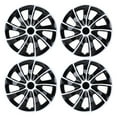 thumbnail image 4 of 4Pcs/set Wheel Rims Cover Hubcaps ,17 Inch Universal Snap On Car Truck SUV Wheel Covers ABS&PC Material （17-Inch, White& Black Lacquer), 4 of 8