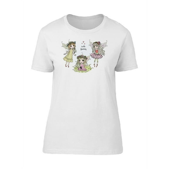 Three Fairies Cute Friends Tee Women's -Image by Shutterstock