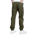 thumbnail image 5 of Akiihool Kids Cargo Pants Boys Cargo Pants Elastic Waist Cotton Casual Hiking Multi-Pockets Pant(AG,11-12 Years), 5 of 6