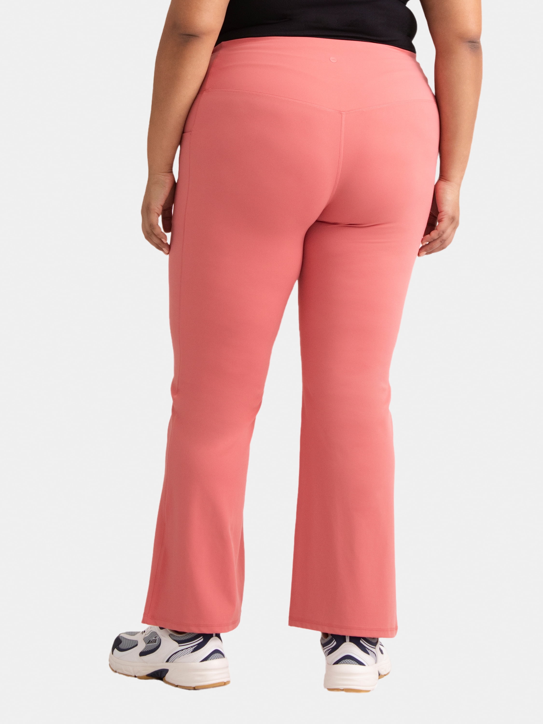 Avia Women's and Women's Plus SoftSculpt Flare Leggings with Pockets, Sizes XS-4X