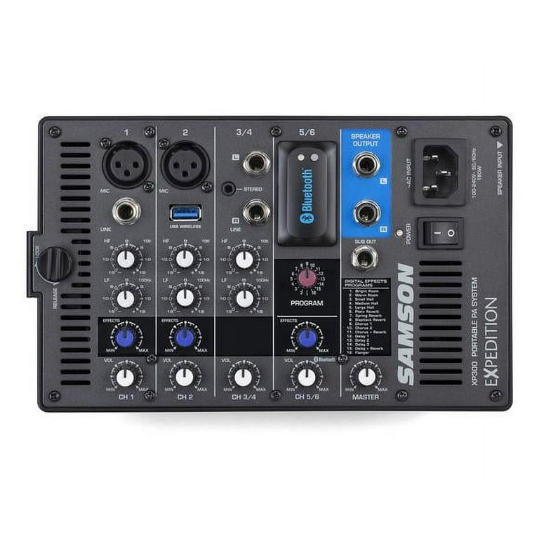 Samson XP300B 300 Watt Portable PA System with Bluetooth - Walmart.com