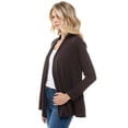 thumbnail image 3 of Open Front Draped Long Sleeve Cardigan, 3 of 9