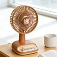 thumbnail image 6 of Mecorevxz USB Rechargeable Desktop Mini Fan Portable Small Fan for Office Supplies(Khaki), 6 of 8