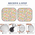 thumbnail image 6 of Haiem Watercolor Wildflowers Car Windshield Sun Shade (2 Pieces) Foldable Windshield Sun Shade Car Accessories for Truck SUV Pickup-Small, 6 of 7