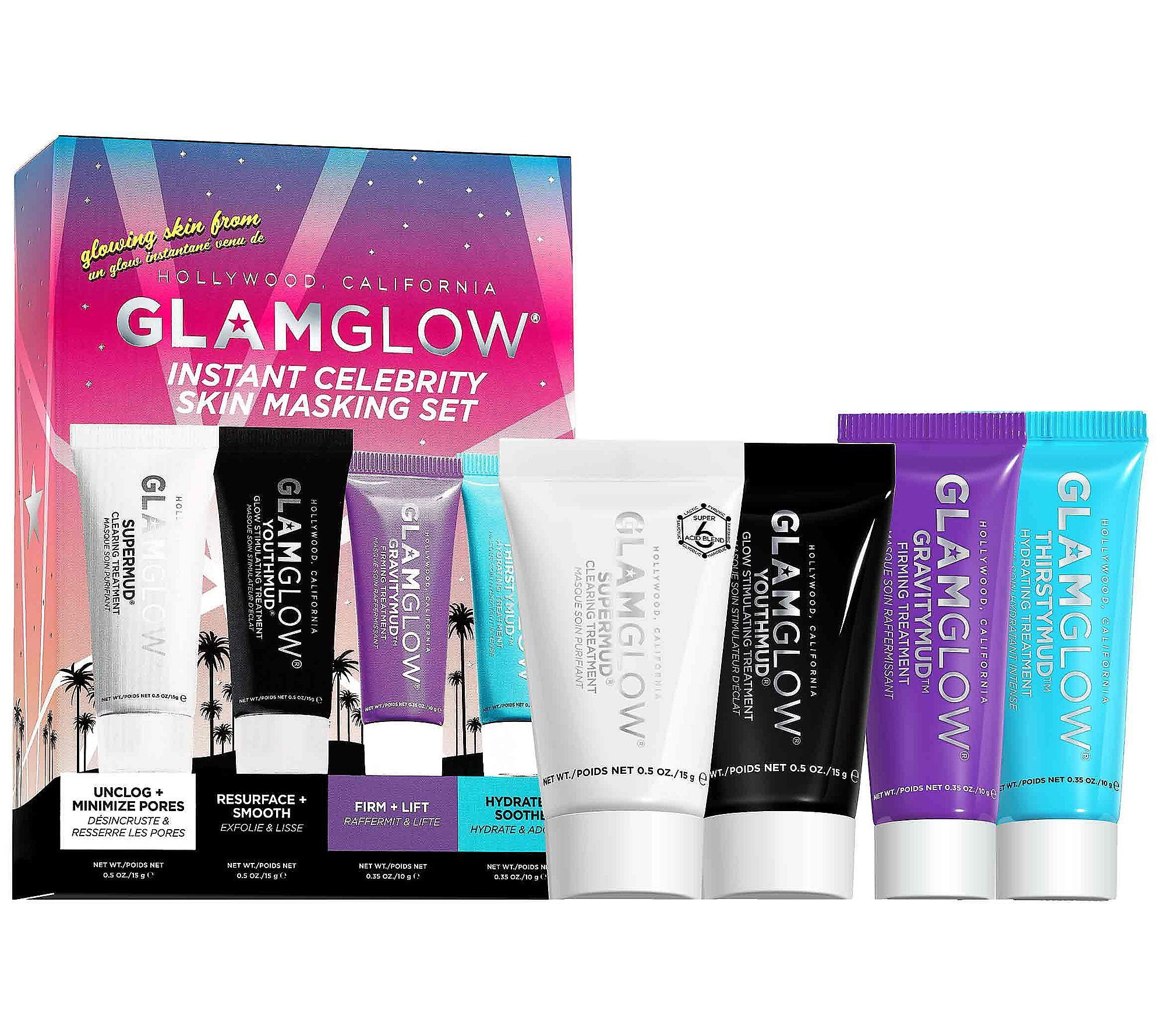 Glamglow 260834 Instant Celebrity Skin Masking Set 4 Walmart.com