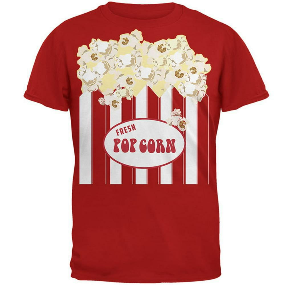Old Glory Halloween Popcorn Costume Mens T Shirt Red MD