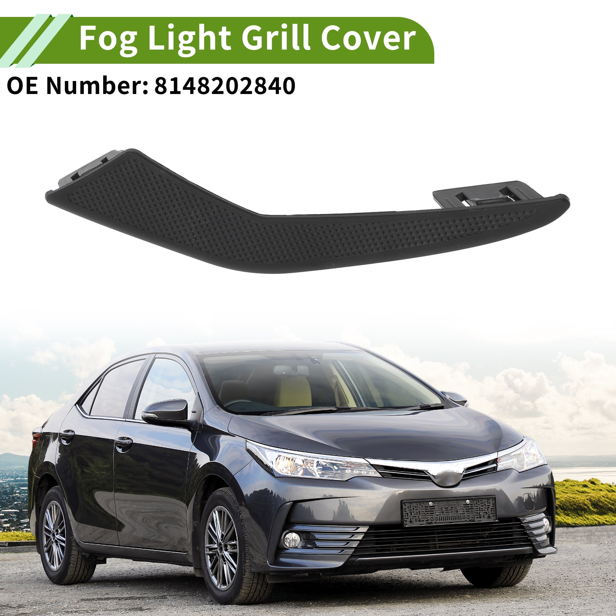 Unique Bargains No.8148202840 Fog Light Grill for Toyota Corolla 