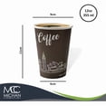 thumbnail image 3 of Vaso Cartón Chocolate 16 oz MCC Modelo Premium Estilo Decorado Tipo Desechable, 3 of 6